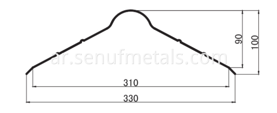 ridge cap drawing